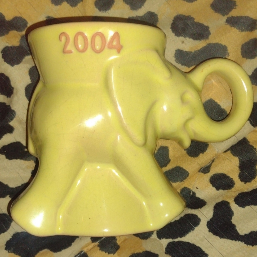 Frankoma Pottery 2004 GOP Elephant Mug